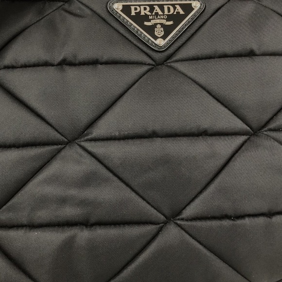 Prada Re-nylon Padded Nylon Handbag Black - Picture 6 of 12